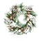 Transpac 24" Multicolor Christmas Glow Wreath - Artificial Floral Decoration, Plastic, Indoor Use, 24" Diameter, Bronze Glow
